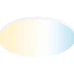 Upotettava LED-paneeli Paulmann Veluna Edge, Smart Home Zigbee 3.0, IP44, Ø20cm, 18W, säädettävä värilämpötila, valkoinen