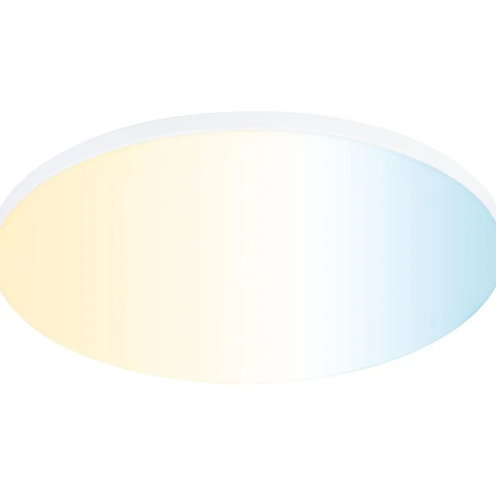 Upotettava LED-paneeli Paulmann Veluna Edge, Smart Home Zigbee 3.0, IP44, Ø20cm, 18W, säädettävä värilämpötila, valkoinen