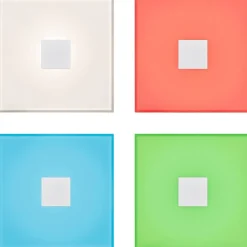 Upotettava LED-seinävalaisinsarja Paulmann LumiTiles, 5 valaisinta, Smart Home Zigbee 3.0, IP44, 10x10cm, RGBW+, himmennettävä, valkoinen