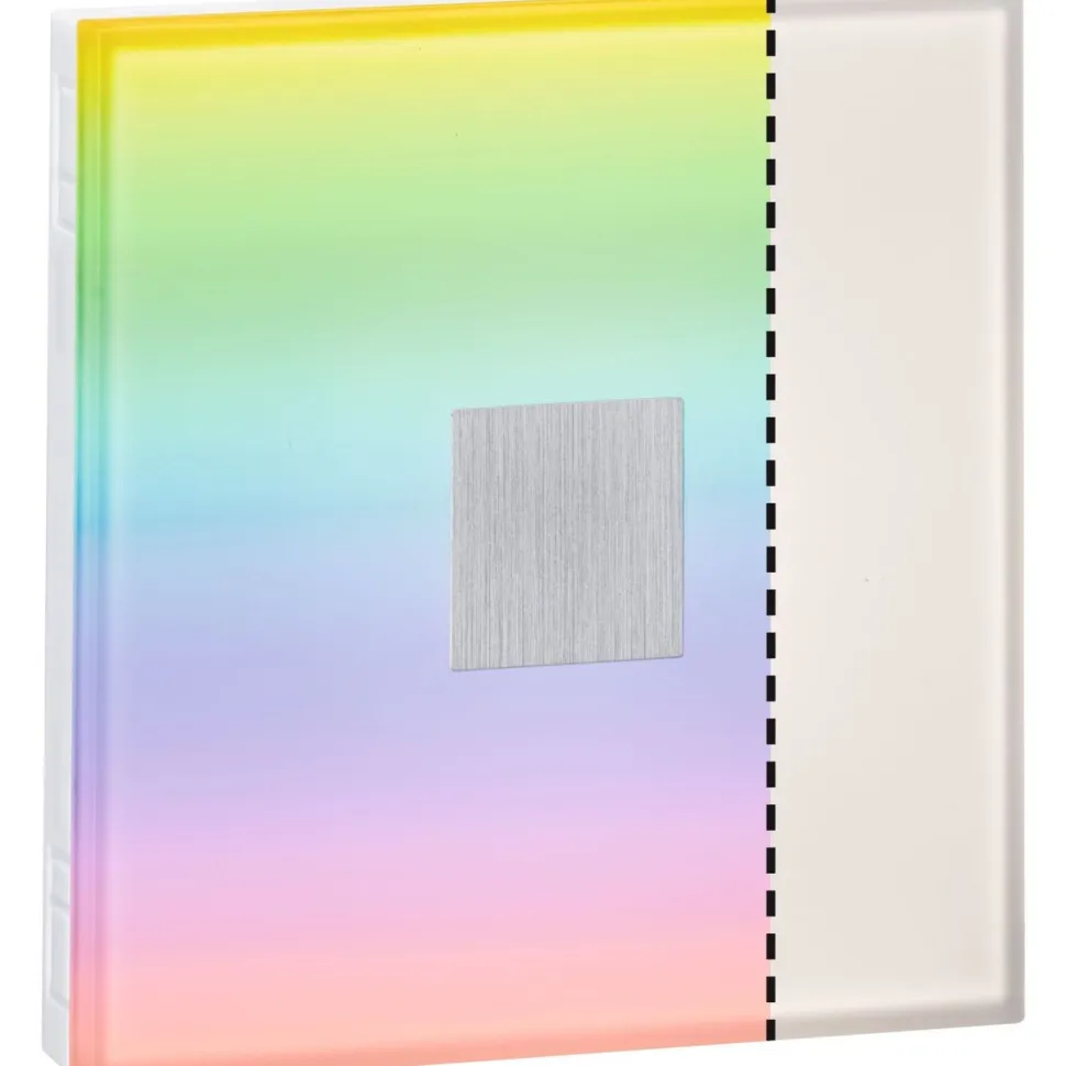 Upotettava LED-seinävalaisinsarja Paulmann LumiTiles, 5 valaisinta, Smart Home Zigbee 3.0, IP44, 10x10cm, RGBW+, himmennettävä, valkoinen
