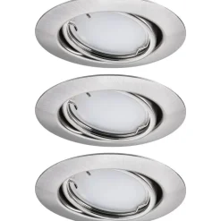 Upotettava LED-valaisin Paulmann Base Coin, 3kpl, Smart Home Zigbee 3.0, Ø90mm, himmennettävä, RGBW+, mattamusta