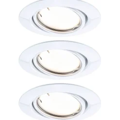 Upotettava LED-valaisin Paulmann Base Coin, 3kpl, Smart Home Zigbee 3.0, Ø90mm, himmennettävä, 3000K, mattamusta