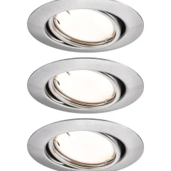 Upotettava LED-valaisin Paulmann Base Coin, 3kpl, Smart Home Zigbee 3.0, Ø90mm, himmennettävä, 3000K, mattamusta