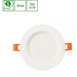 Upotettava alasvalo Spectrum Dure 3 Max 110° IP44 IK06 valkoinen, eri vaihtoehtoja