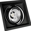 Upotettava kohdevalaisin Spectrum Mdd Maxi Uno AR111 GU10 186x186x43mm musta