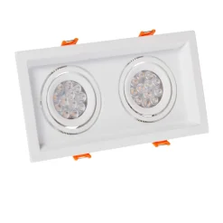 Upotettava kohdevalaisin Spectrum Mdd Mini Due GU10 x2 110x210x40mm valkoinen