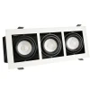 Upotettava kohdevalaisin Spectrum Modern Day Mini 3xGU10 112x289x115mm valkoinen/musta