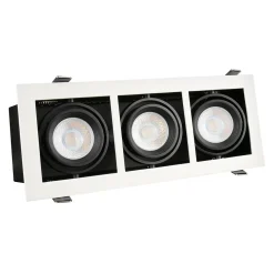 Upotettava kohdevalaisin Spectrum Modern Day Mini 3xGU10 112x289x115mm valkoinen/musta