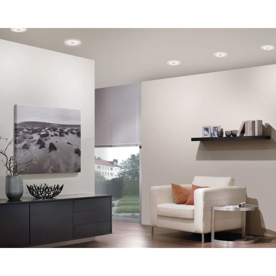 Upotettava LED-kalustevalaisin Paulmann Whirl, 3kpl, Ø65mm, 2.4W, 55lm, 2700K, satiini