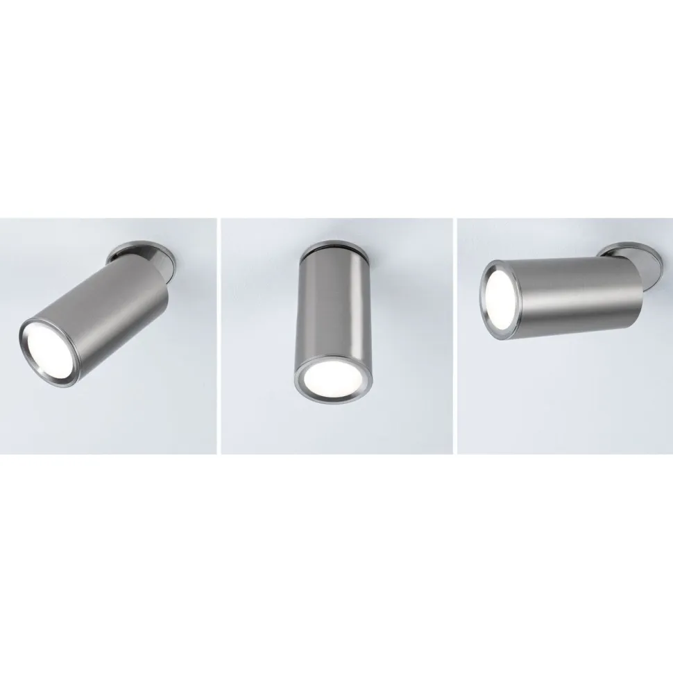 Upotettava LED-kohdevalaisin Paulmann Turnal, 60mm, 90°, 6W, 470lm, 2700K, himmennettävä, mattamusta