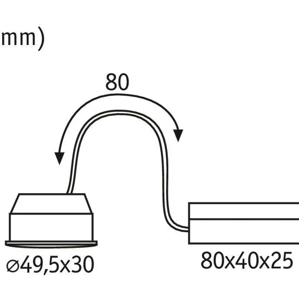 Upotettava LED-moduuli Paulmann Nova Plus Coin, Ø50mm, 6.3W, 430lm, 2700K, himmennettävä, satiini