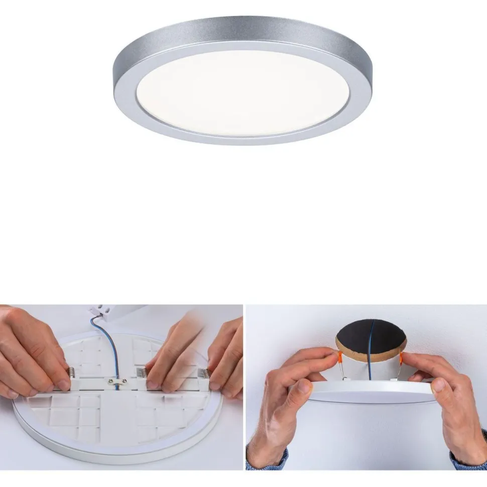 Upotettava LED-paneeli Paulmann VariFit Areo, IP44, Ø11.8cm, 6.5W, 4000K, valkoinen