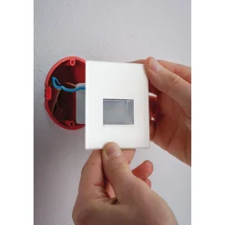 Upotettava LED-seinävalaisin Paulmann Edge Quadro, 80x80mm, 1.2W, 50lm, 2700K, mattavalkoinen