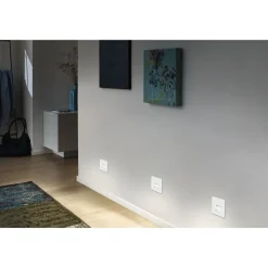 Upotettava LED-seinävalaisin Paulmann Edge Quadro, 80x80mm, 1.2W, 50lm, 2700K, mattavalkoinen