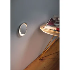 Upotettava LED-seinävalaisin Paulmann Neordic, Ø123mm, 2W, 30lm, 2700K, mattavalkoinen