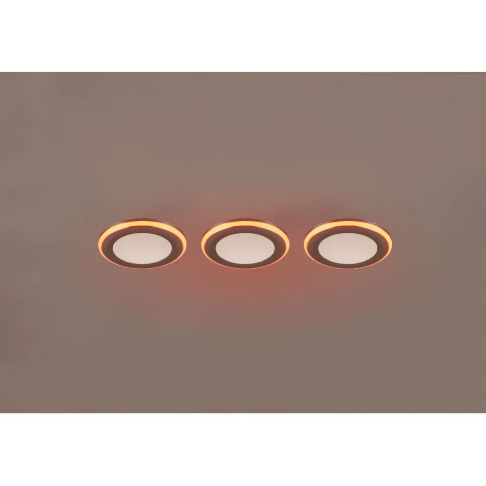 Upotettava LED Trio Argus, kromi, RGB, 3kpl/pkt