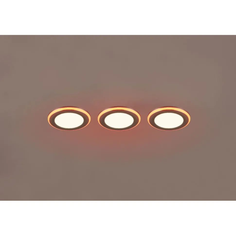 Upotettava LED Trio Argus, kromi, RGB, 3kpl/pkt