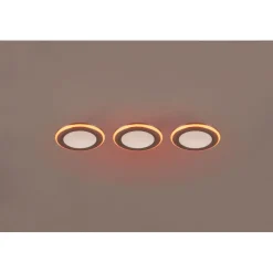 Upotettava LED Trio Argus, kromi, RGB, 3kpl/pkt