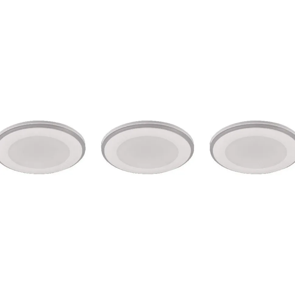 Upotettava LED Trio Argus, kromi, RGB, 3kpl/pkt