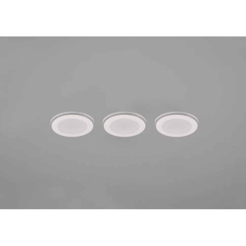Upotettava LED Trio Argus, kromi, RGB, 3kpl/pkt