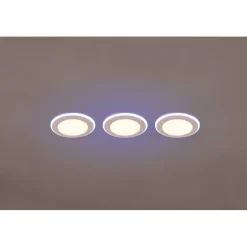 Upotettava LED Trio Argus, kromi, RGB, 3kpl/pkt