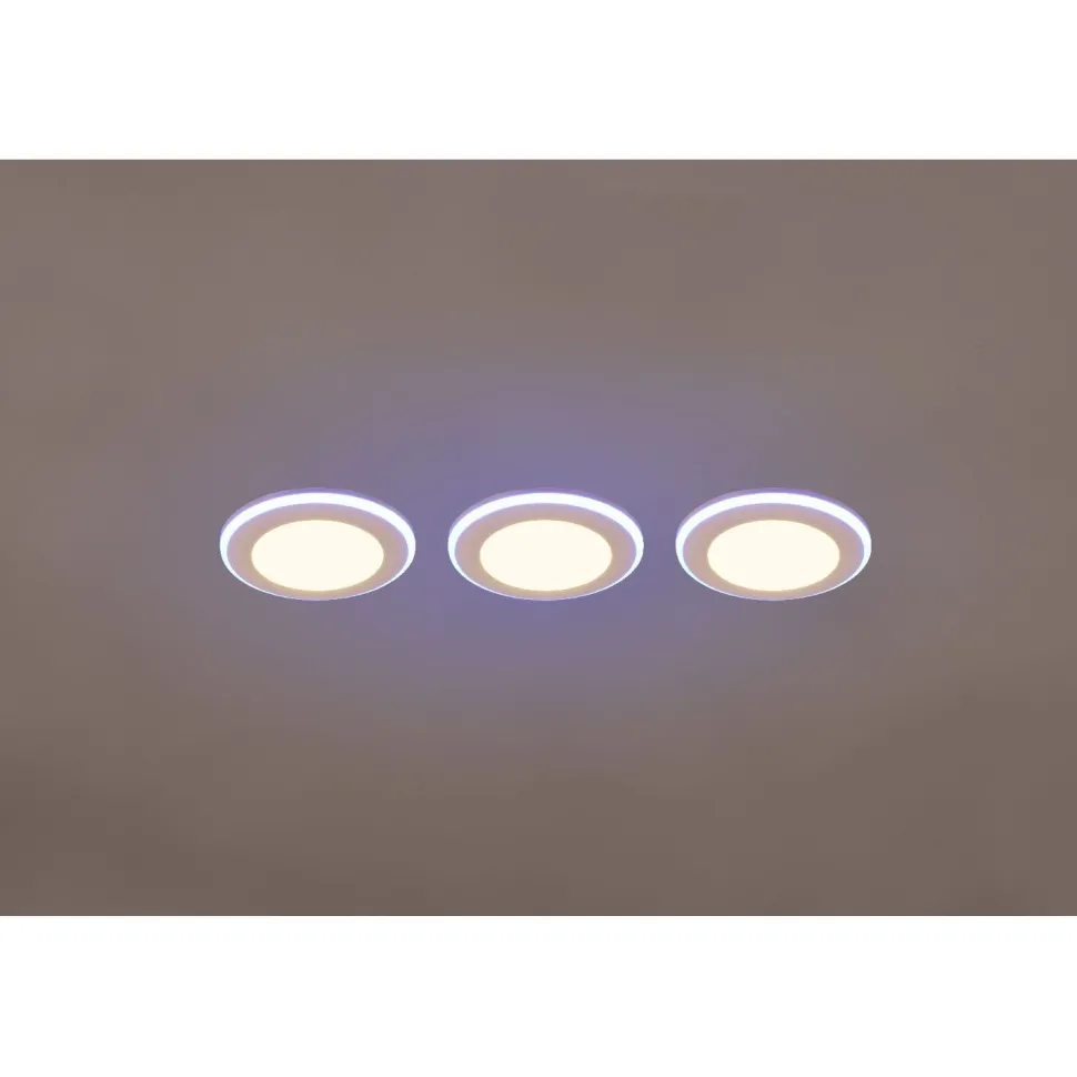 Upotettava LED Trio Argus, kromi, RGB, 3kpl/pkt