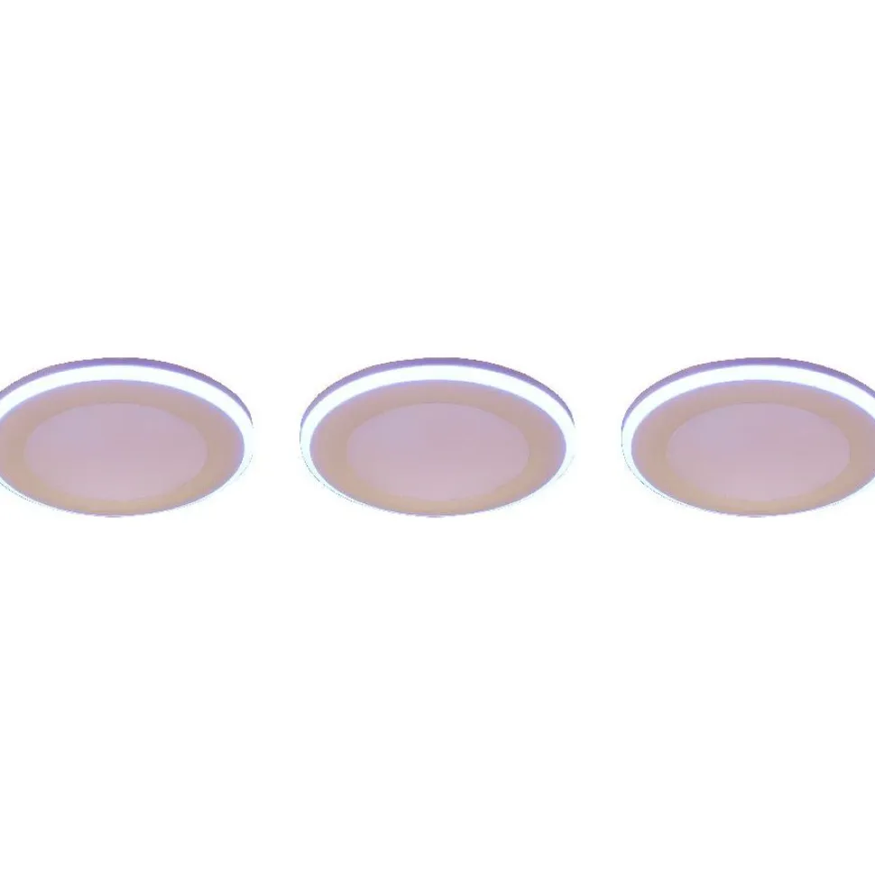Upotettava LED Trio Argus, kromi, RGB, 3kpl/pkt