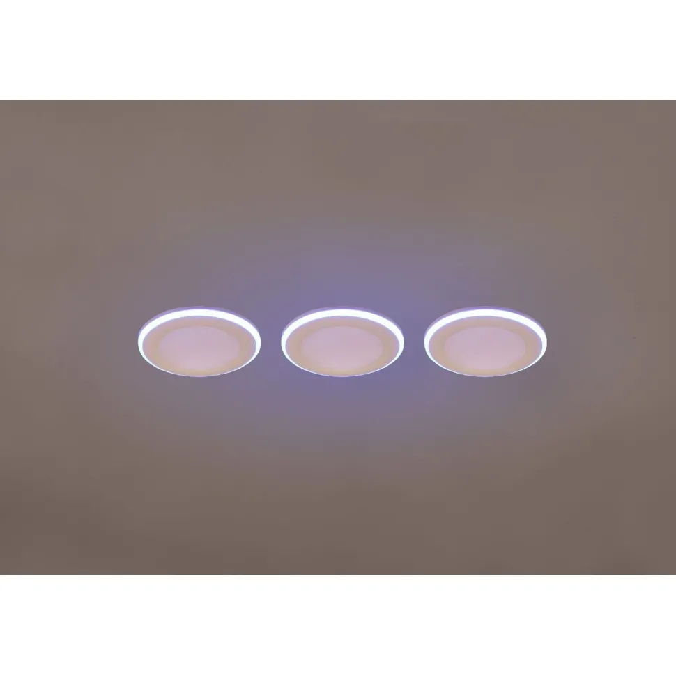 Upotettava LED Trio Argus, kromi, RGB, 3kpl/pkt