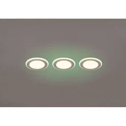 Upotettava LED Trio Argus, kromi, RGB, 3kpl/pkt