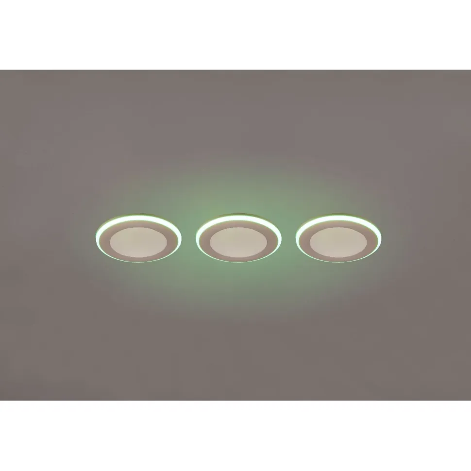 Upotettava LED Trio Argus, kromi, RGB, 3kpl/pkt