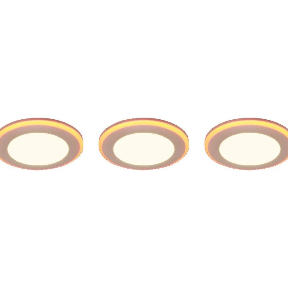Upotettava LED Trio Argus, kromi, RGB, 3kpl/pkt
