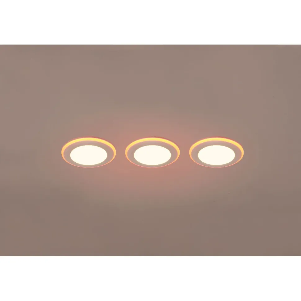 Upotettava LED Trio Argus, kromi, RGB, 3kpl/pkt