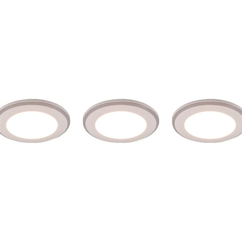 Upotettava LED Trio Argus, kromi, RGB, 3kpl/pkt