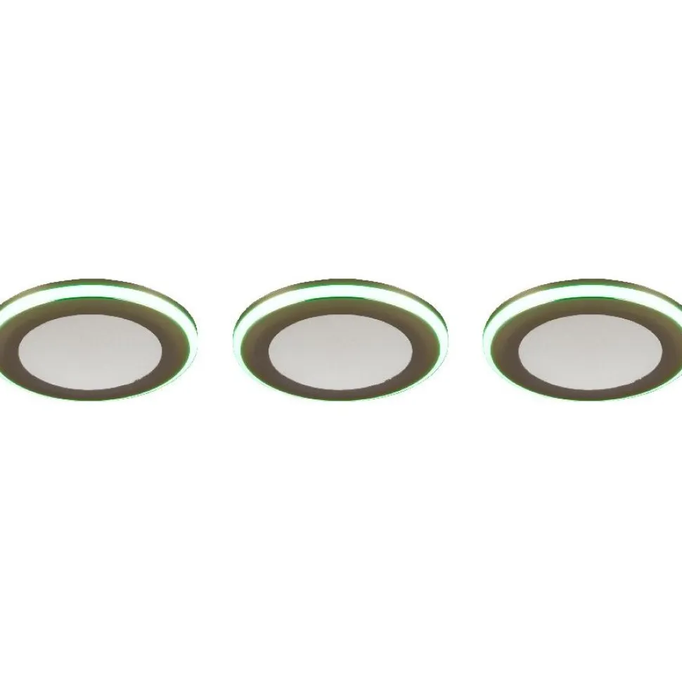 Upotettava LED Trio Argus, kromi, RGB, 3kpl/pkt