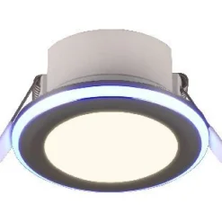Upotettava LED Trio Argus, mattavalkoinen, RGB