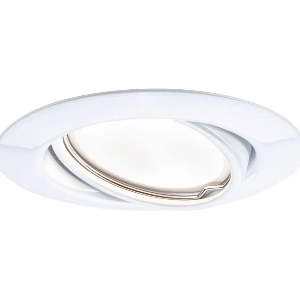 Upotettava LED-valaisin Paulmann Base Coin, 3kpl, Ø90mm, 5W, 370lm, 3000K, valkoinen