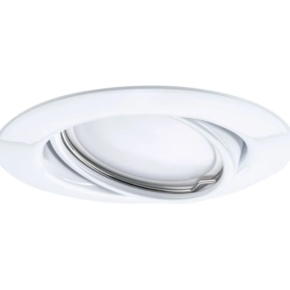 Upotettava LED-valaisin Paulmann Base Coin, 3kpl, Ø90mm, 5W, 370lm, 3000K, valkoinen