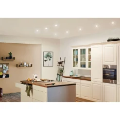 Upotettava LED-valaisin Paulmann Base Coin, Ø90mm, 5W, 370lm, 3000K, valkoinen