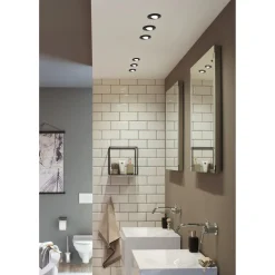 Upotettava LED-valaisin Paulmann Calla, IP65, Ø90mm, 6W, 500lm, 4000K, mattamusta