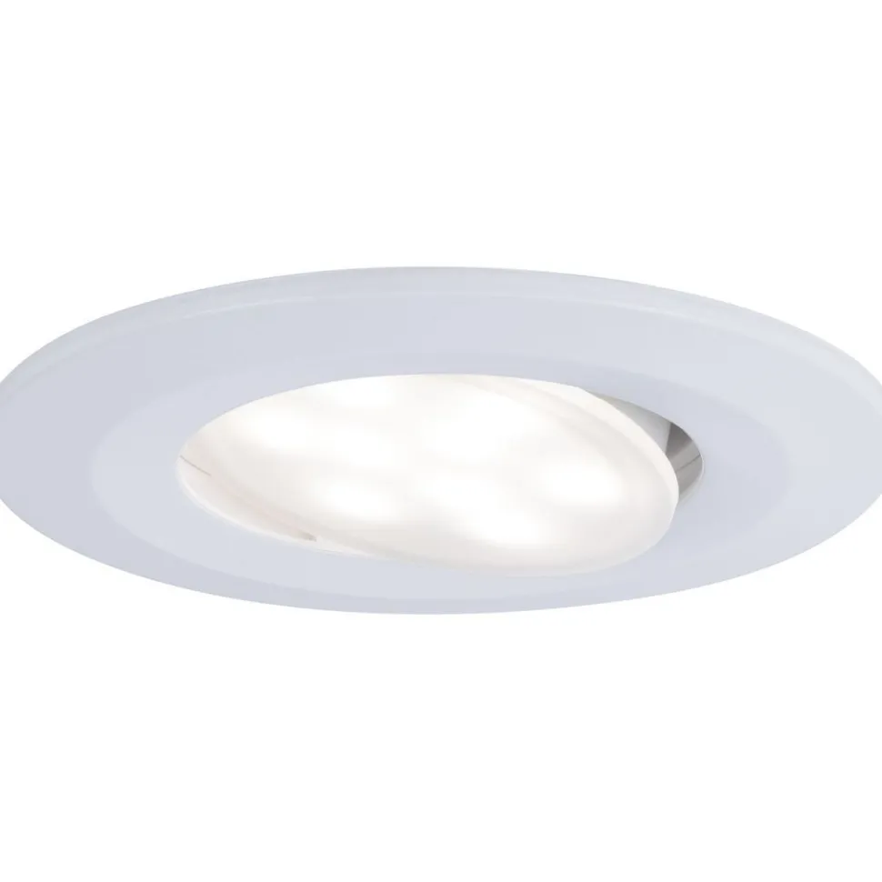 Upotettava LED-valaisin Paulmann Calla, IP65, Ø90mm, 6W, 530lm, 4000K, mattavalkoinen