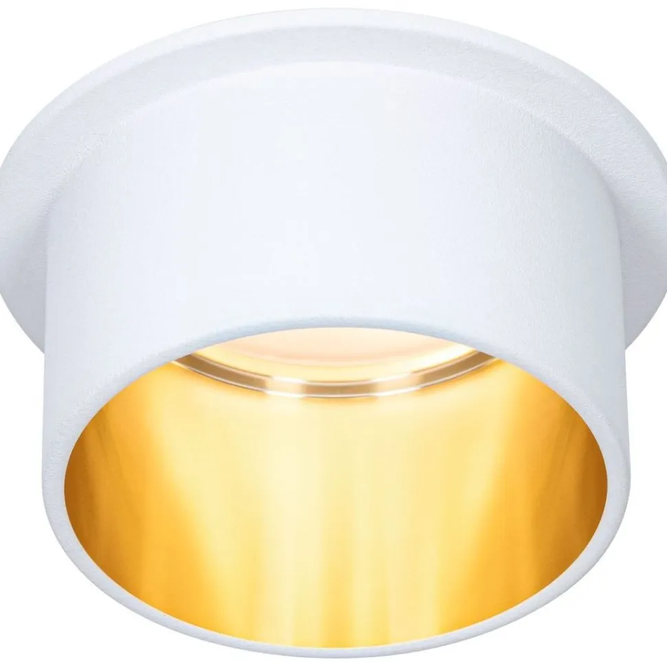 Upotettava LED-valaisin Paulmann Gil Coin, IP44, Ø68mm, 6W, 470lm, 2700K, himmennettävä, valkoinen/musta