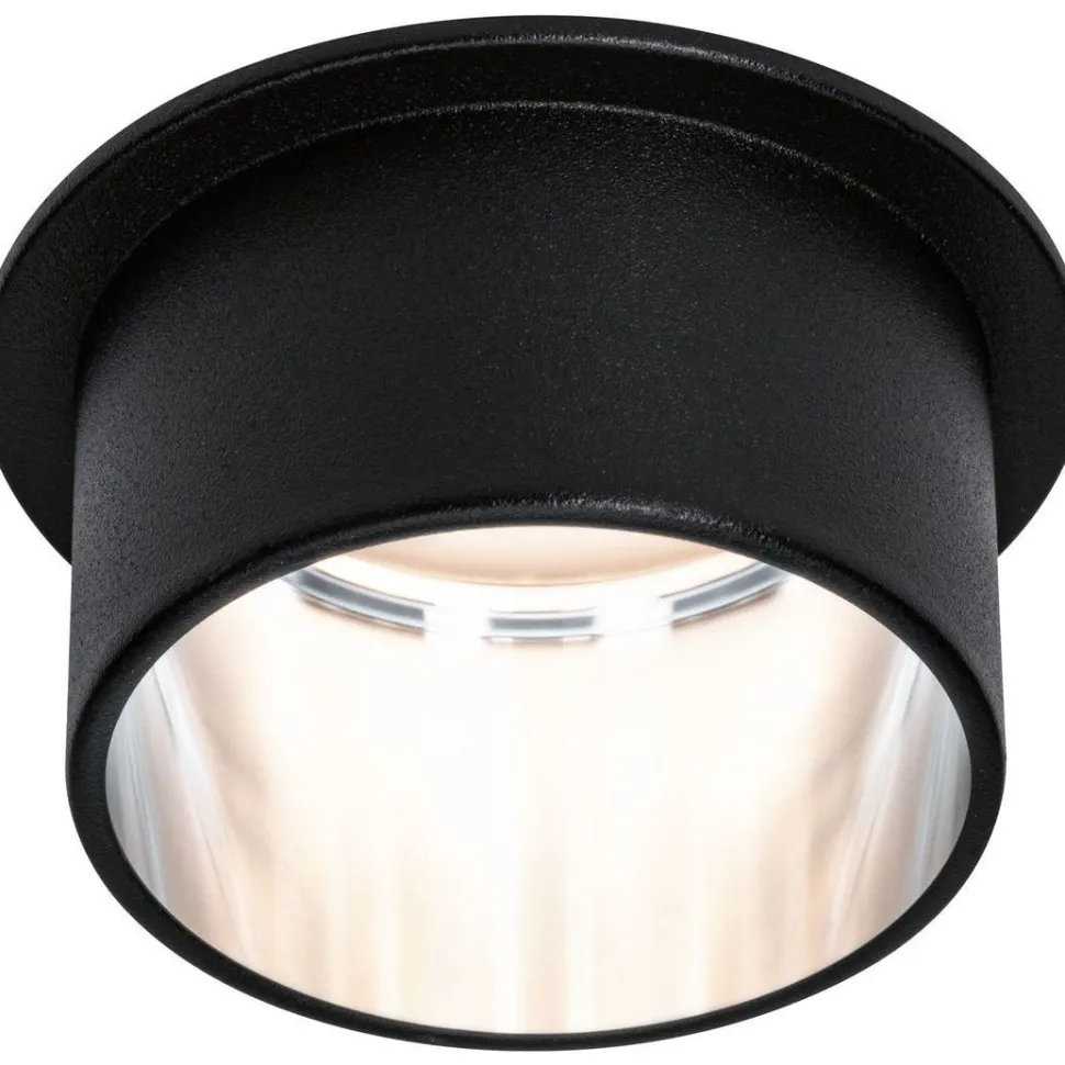 Upotettava LED-valaisin Paulmann Gil Coin, IP44, Ø68mm, 6W, 470lm, 2700K, himmennettävä, valkoinen/musta