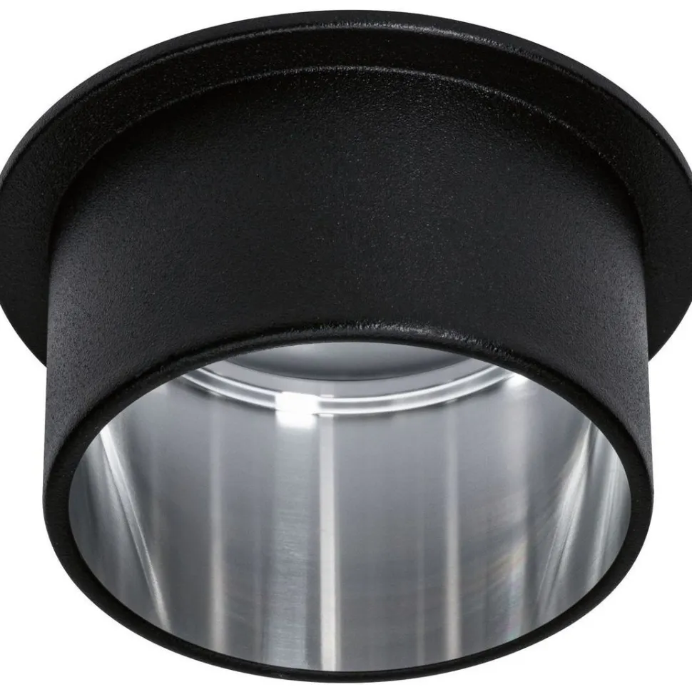 Upotettava LED-valaisin Paulmann Gil Coin, IP44, Ø68mm, 6W, 470lm, 2700K, himmennettävä, valkoinen/musta