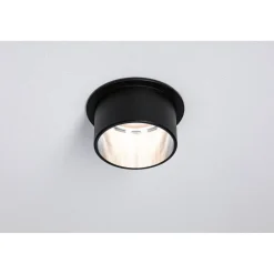 Upotettava LED-valaisin Paulmann Gil Coin, IP44, Ø68mm, 6W, 470lm, 2700K, himmennettävä, valkoinen/musta
