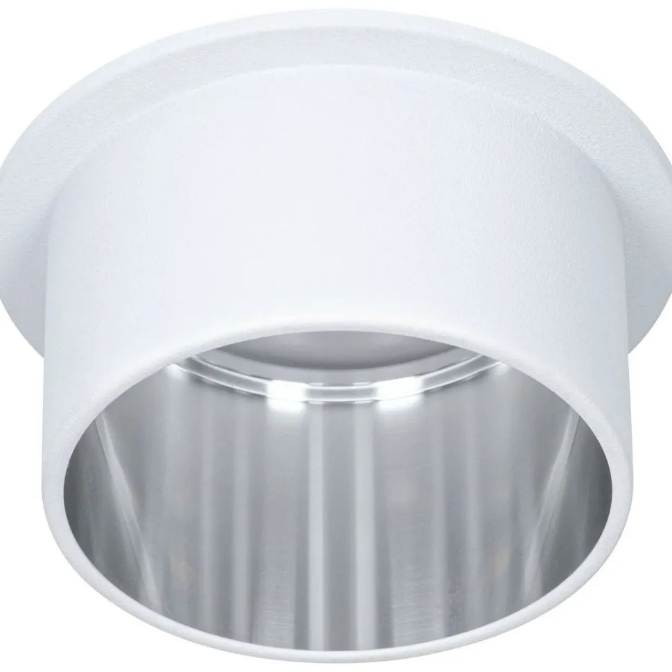 Upotettava LED-valaisin Paulmann Gil Coin, IP44, Ø68mm, 6W, 470lm, 2700K, himmennettävä, valkoinen/musta