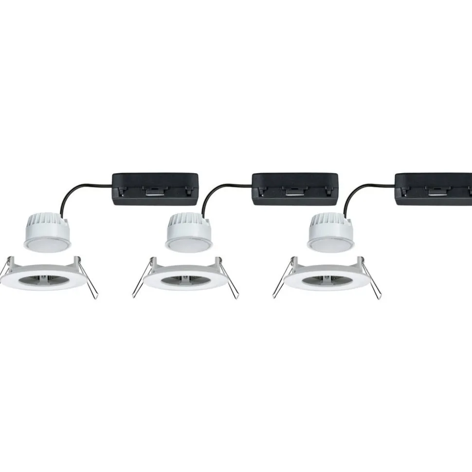 Upotettava LED-valaisin Paulmann Nova Coin, pyöreä, IP44, 78mm, RGBW+, 3x6W, 3x500lm, 230V, alumiini