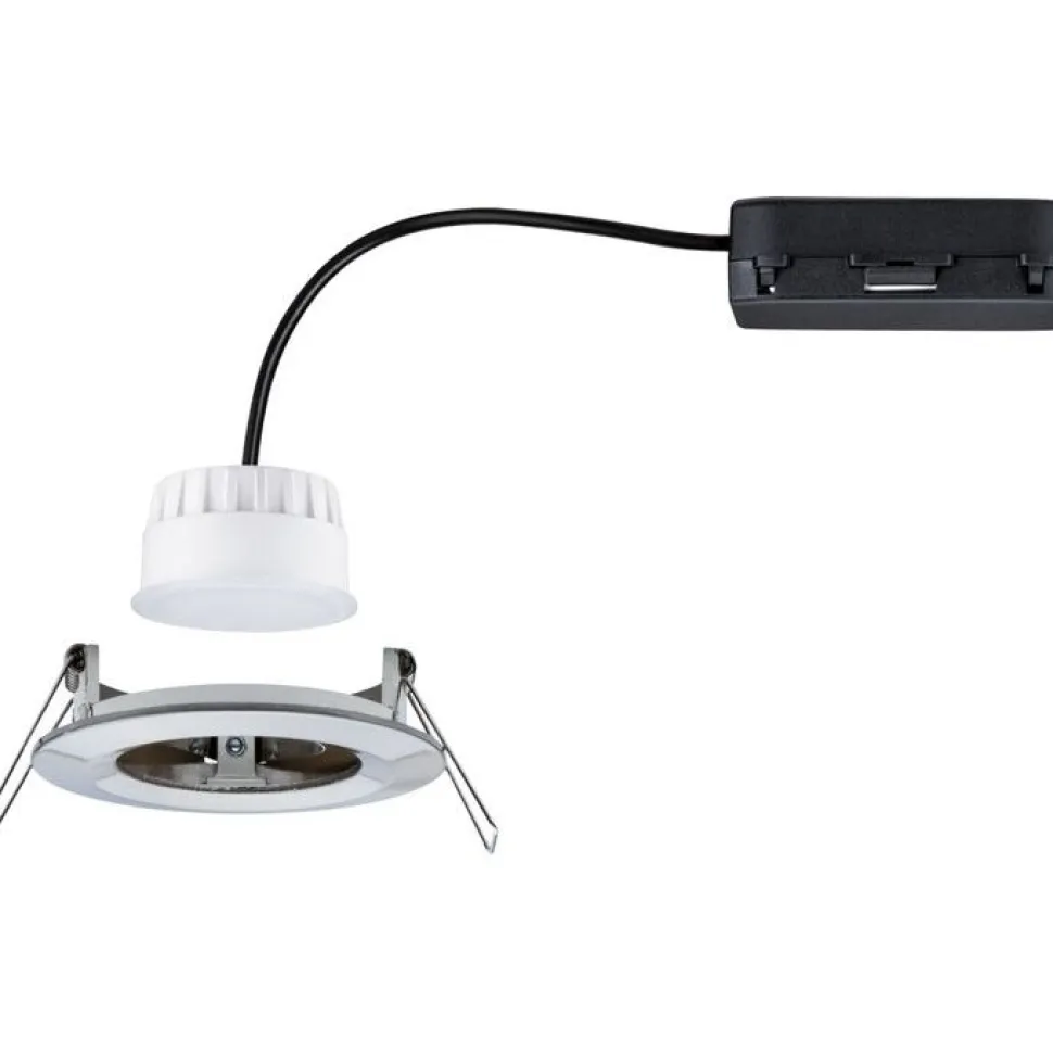 Upotettava LED-valaisin Paulmann Nova Coin, pyöreä, IP44, 78mm, 6W, 530lm, 230V, säädettävä värilämpötila, alumiini