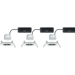 Upotettava LED-valaisin Paulmann Nova Coin, pyöreä, IP44, 78mm, 3x6W, 3x530lm, 230V, säädettävä värilämpötila