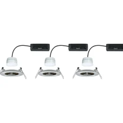 Upotettava LED-valaisin Paulmann Nova Coin, pyöreä, IP44, 78mm, 3x6W, 3x530lm, 230V, säädettävä värilämpötila