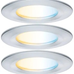 Upotettava LED-valaisin Paulmann Nova Coin, pyöreä, IP44, 78mm, 3x6W, 3x530lm, 230V, säädettävä värilämpötila